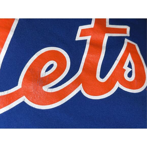 Majestic New York Mets Blue Short Sleeve T Shirt Size XXL 2XL 2X #73 - Picture 2 of 5